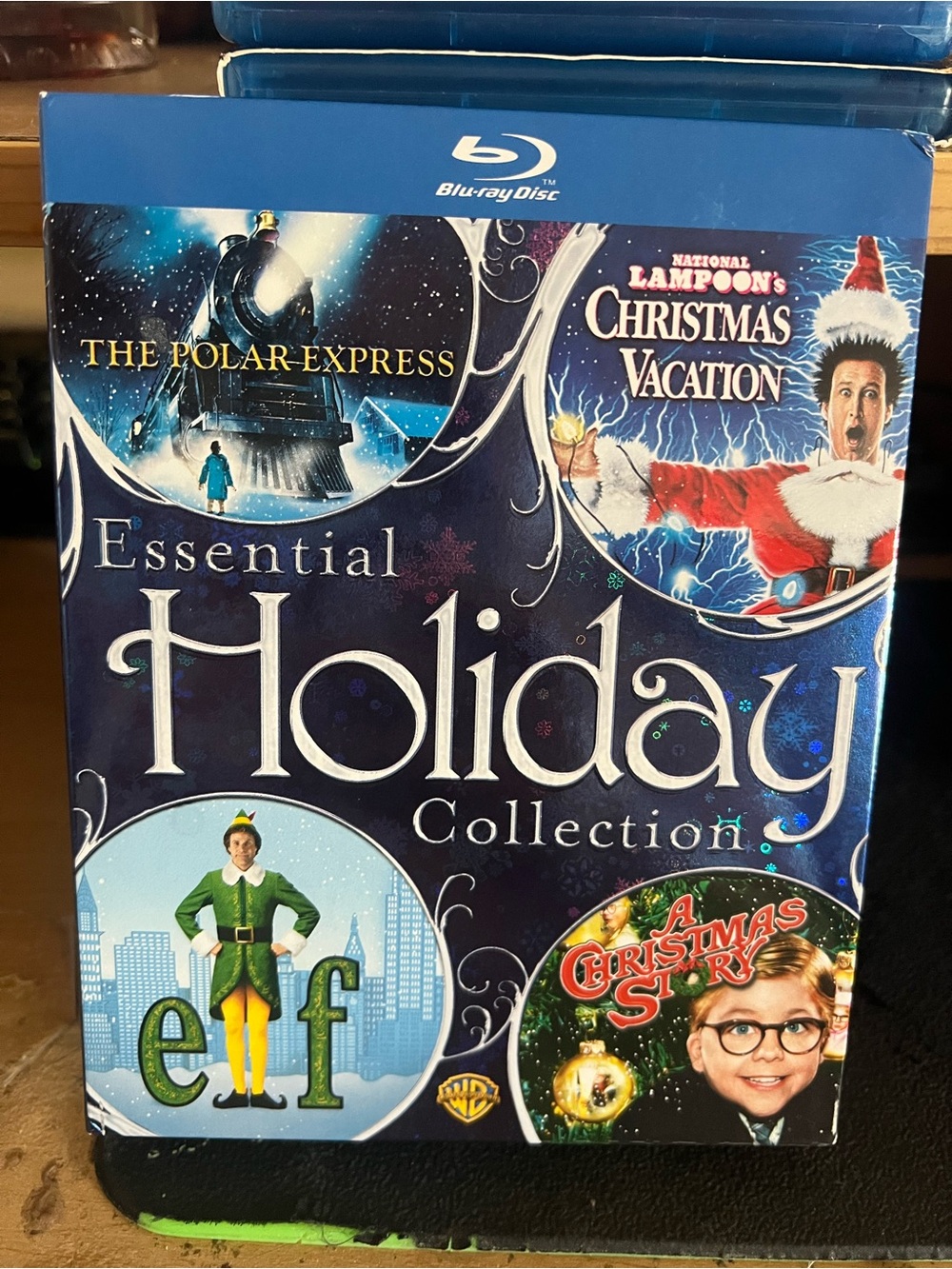 Warner Bros. Essential Holiday Collection Blu‑ray - Blue and Gold Artwork